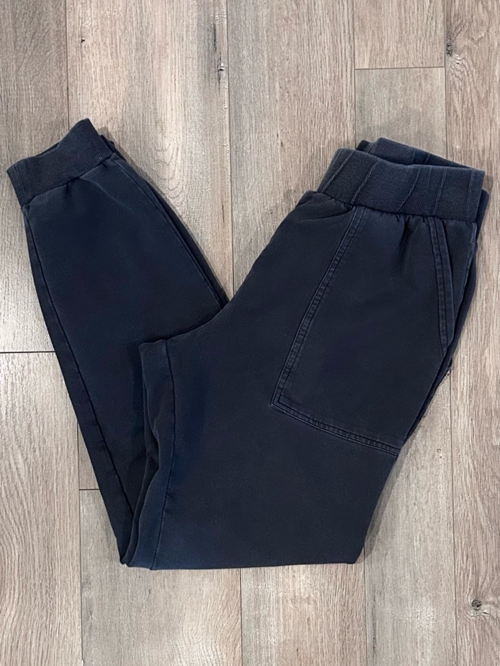 Marine Layer Charcoal Gray Ribbed Waistband Jogger
